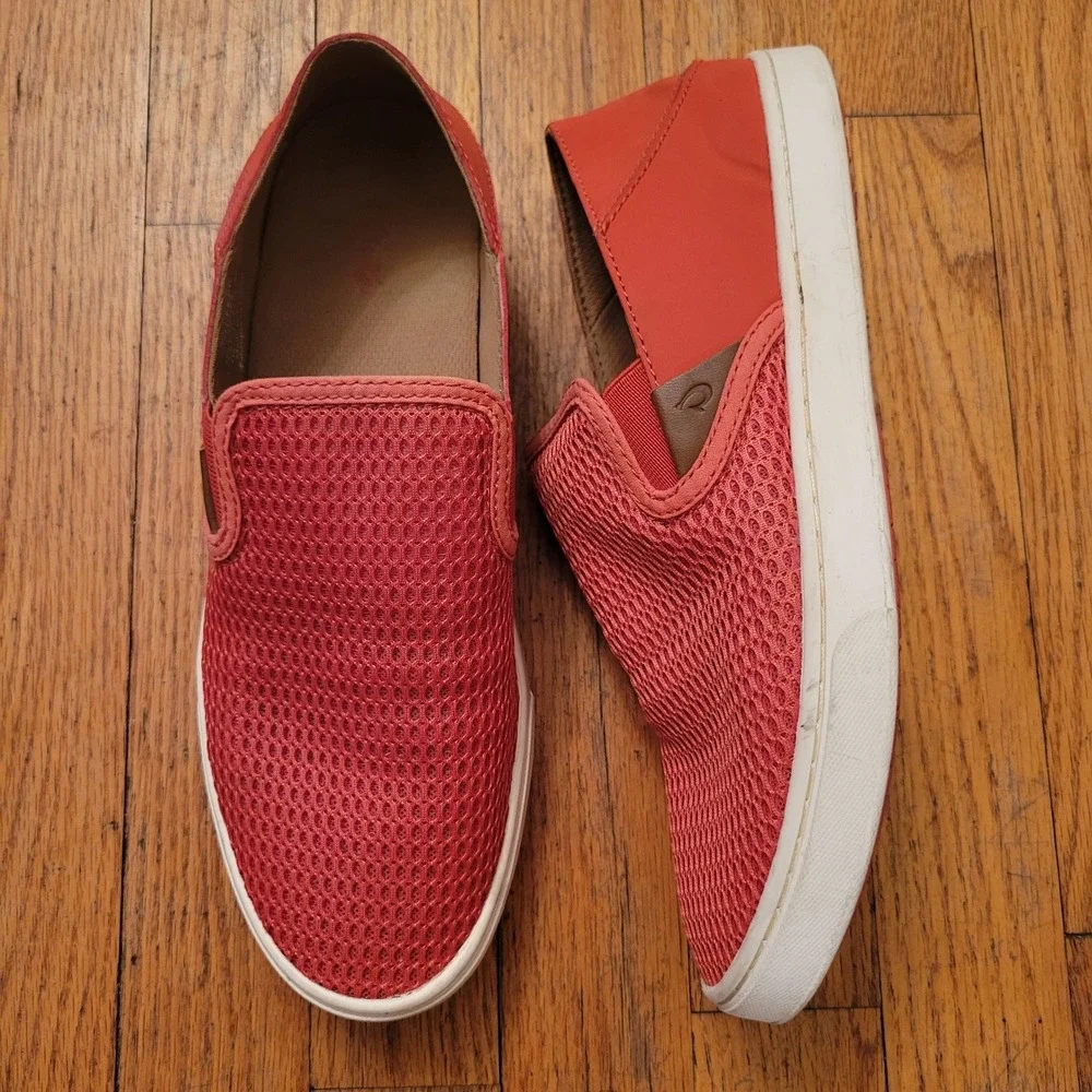 OluKai 10 Slip‎ On Coral Mesh Breathable Convertible Drop In Heel PEHUEA Coastal